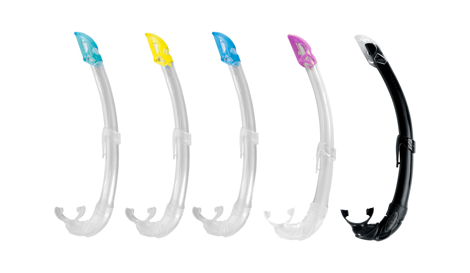 tubo respirador snorkel de alta gama cressi | polivalente para buceo, apnea y snorkeling